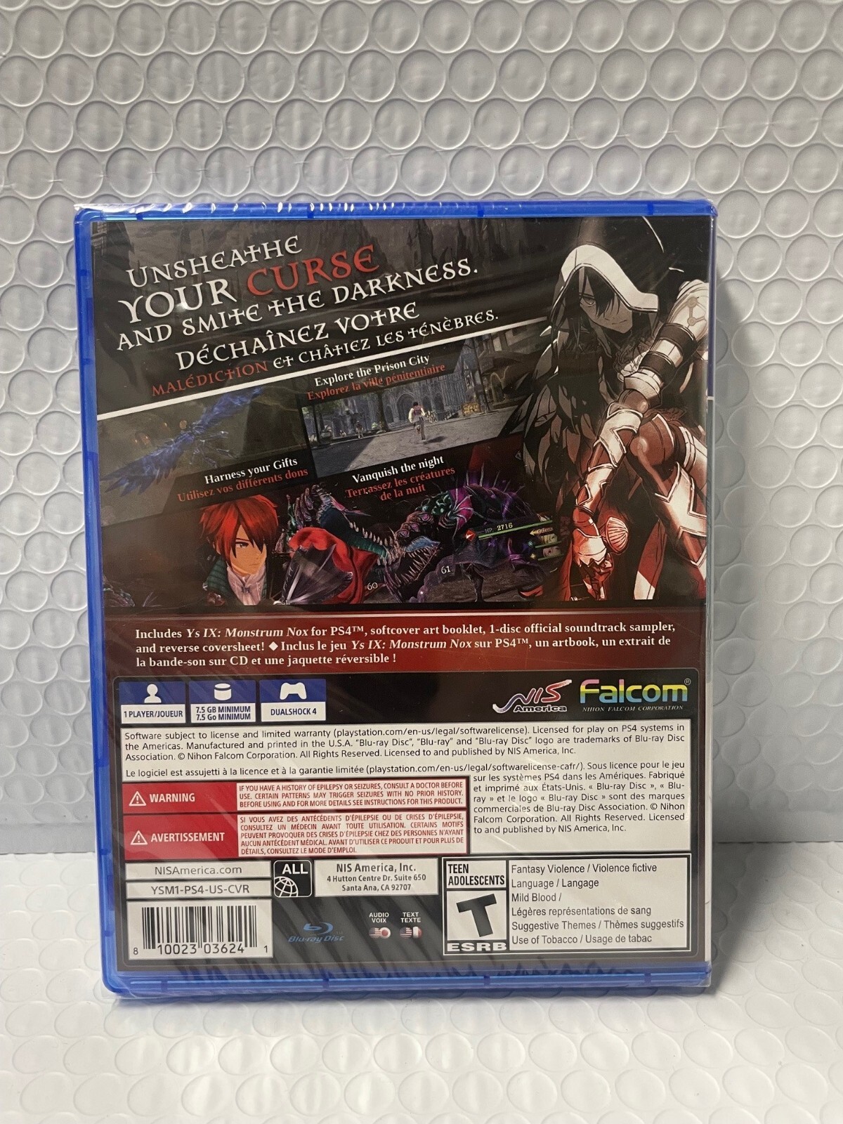 Ys IX Monstrum Nox Pact Edition Sony PlayStation 4 PS4 INSTITUTO