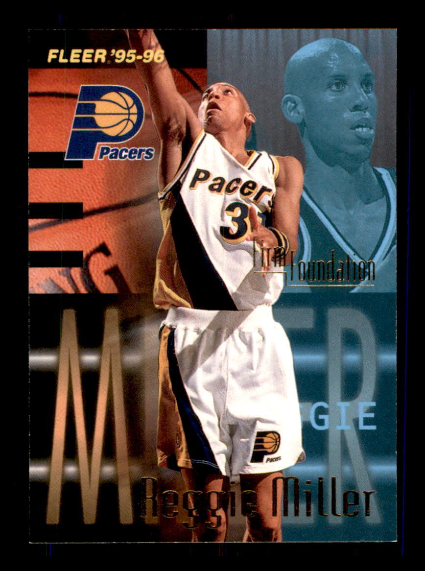 1995 BASKETBALL 1995-96 Fleer Reggie Miller Indiana Pacers #330 1