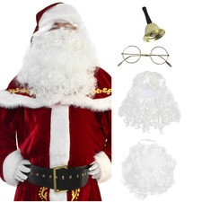 Santa Beard and Wig Set Adult Santa Claus Costume Christmas Fancy Dress