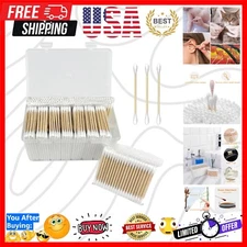 1000 ct Biodegradable Bamboo Cotton Swabs - Luxury Natural Beauty Essentials