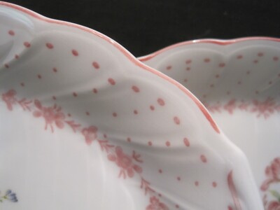 HTF Nikko Pink Peony 9 in Trays 2 Japan EUC, 2 Nikko Pink Peony 9 in Platters,