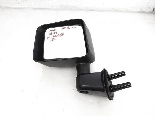 2011-2017 Jeep Wrangler Driver Side Rear View Mirror - Black *Aftermarket