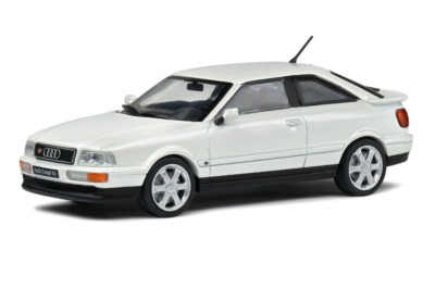SOLIDO DIECAST 1/43 1992 AUDI COUPE S2 2226CCM 5 CYLINDER TURBO IN PEARL WHITE