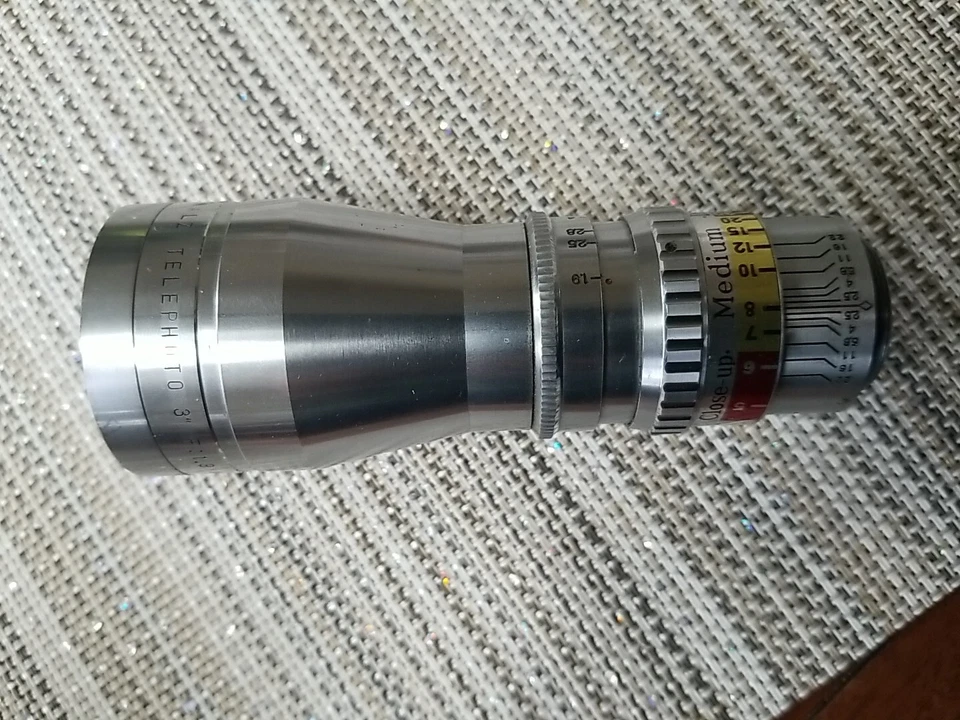 Walz Telephoto 3" inch 75mm f1.9 No. 2507 C-Mount Cine Lens Vintage - Image 2 of 4