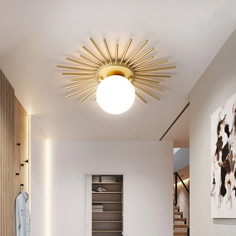 White plaster outlet flush mount