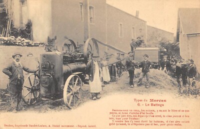 Old postcard 58 Types du Morvan Le Batage / Agriculture 