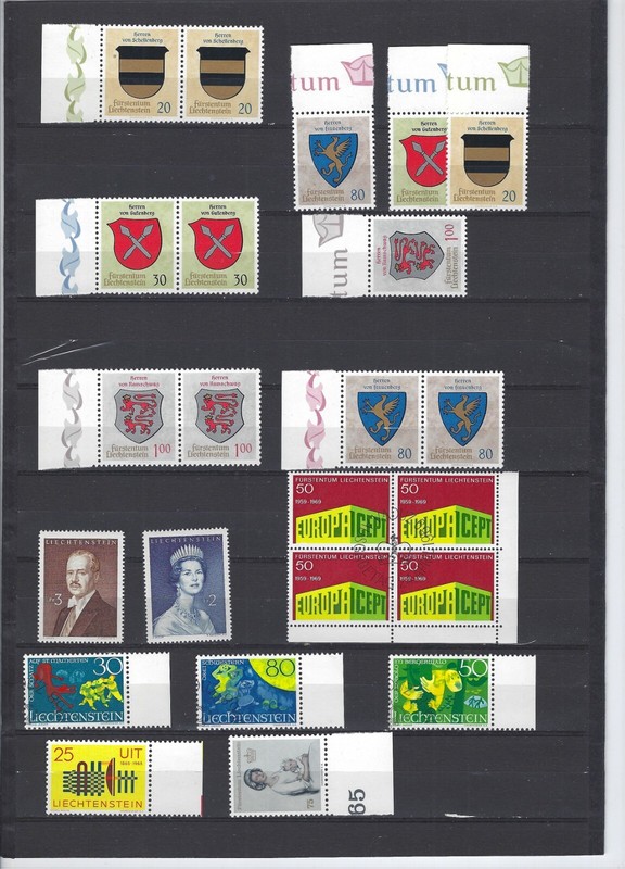 LIECHTENSTEIN-VALUABLE COLLECTION-MNH-USED-F-VF-SOME SETS-MANY BETTER -#L50