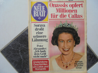 D.N.Bl.49/1969 TB:Königin Elisabeth/Soraya/Cary Grant/Tom Sawyer u. Huck Finn!