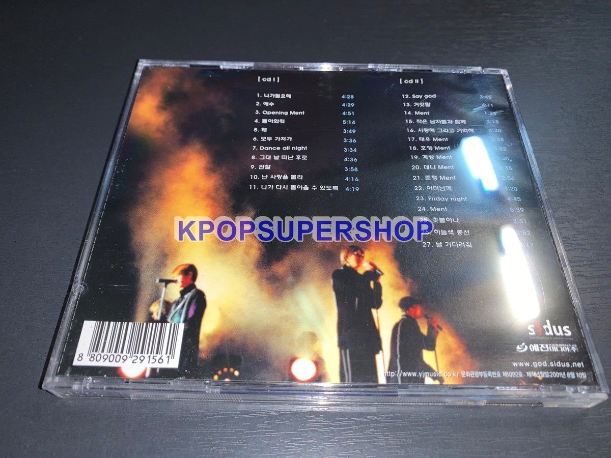 G.O.D 2001 Live Album Live Concert 2 CD Booklet Great Condition