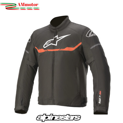 Motorradjacke ALPINESTARS T-SP S Black Red Fluo Protektoren Gr. M Wasserdicht SALE