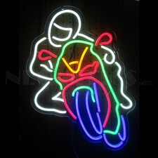 Led Sign Motorcross Motorcycle Racing Triumph Garage Wall Lamp Light Neon