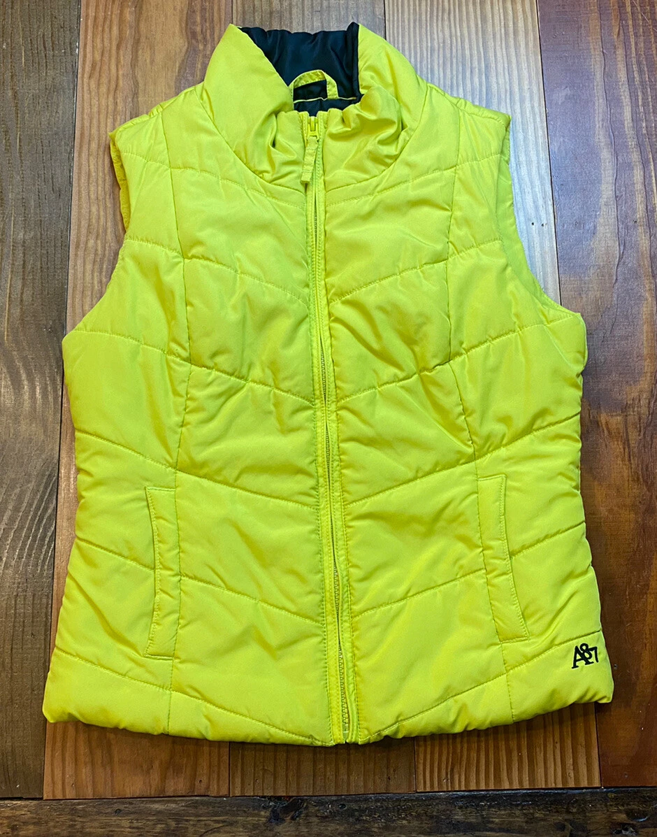 Bright yellow cheap puffer jacket