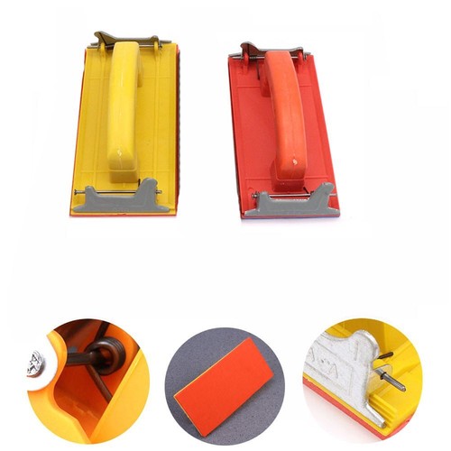 VILLCASE 2-Pack Sandpaper Holder Clips - Plastic Manual Sanding Tool For Flat Surfaces