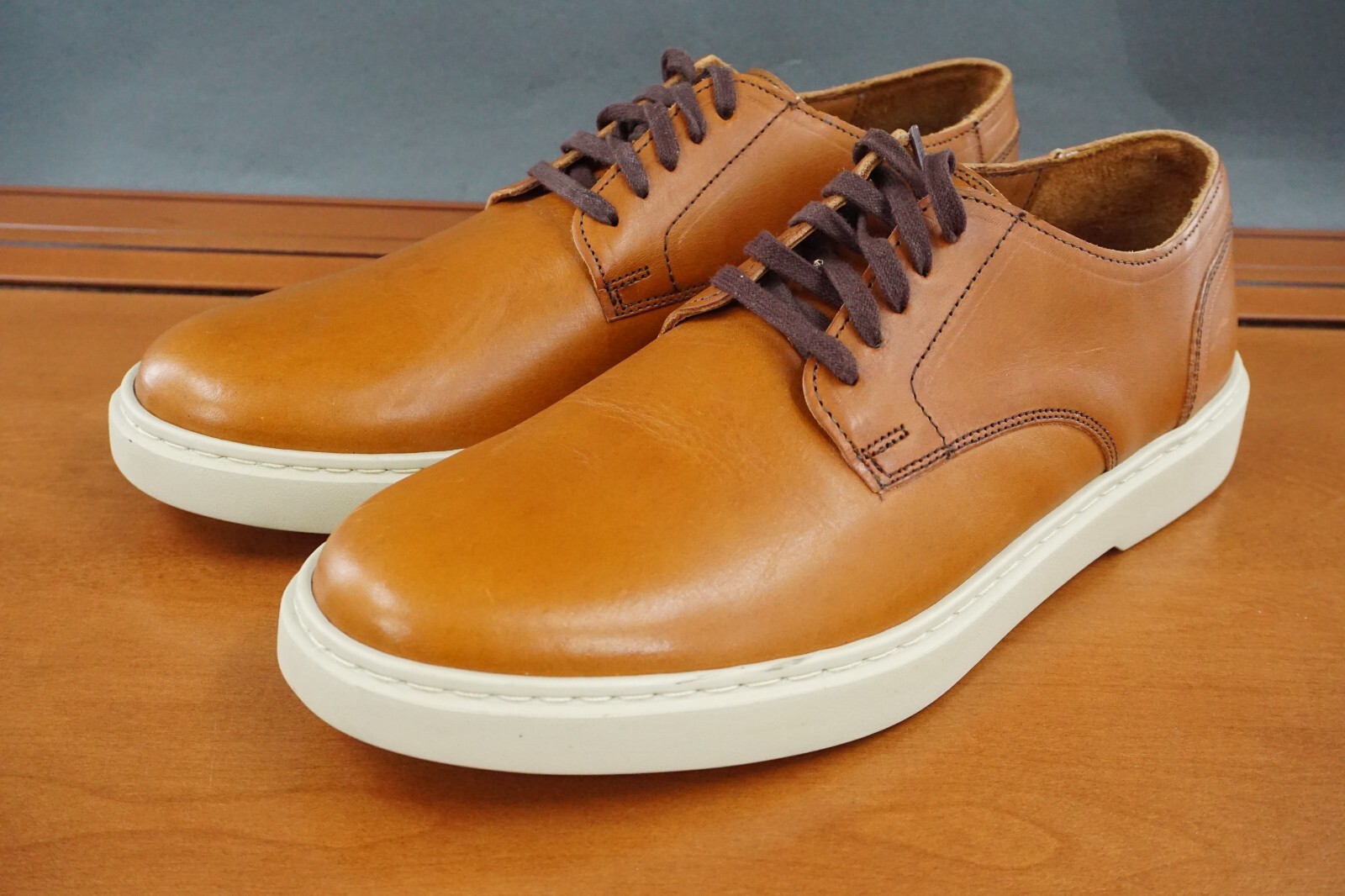 SAOLA Allen Edmonds Henderson 8 scarpe uomo pelle marrone stringate derby punta liscia