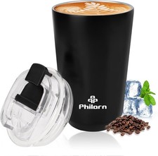 Travel Mug Sof - Insulated Coffee Cup With Lid, Bla