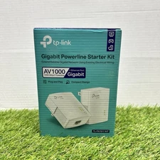 NEW TP-Link AV1000 Gigabit Powerline Network Extender TL-PA7017P KIT | Open Box