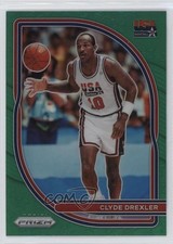 2020-21 Panini Prizm USA Basketball Green Prizm Clyde Drexler #6 HOF 6e0