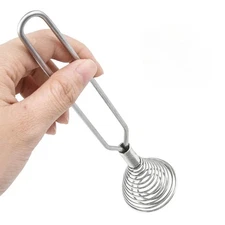 Stainless Steel Spring Coil Whisk Wire Whip Cream Egg Beater Kitchen Tool
