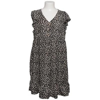 Shein, Kleid, Größe: 40/42, Schwarz/Weiß/Mehrfarbig, Polyester, Blumen #Tjc