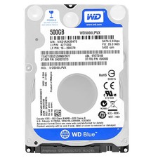 Western Digital Blue WD5000LPVX 500GB 5400RPM SATA 6Gbps 8MB 2.5-inch HDD Laptop