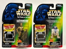 Star Wars Power of the Force R2-D2 & C-3PO Figures 1997 Freeze Frame New