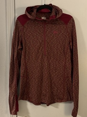 REI Screeline Hoodie Women's L Hiking Outdoors Half Zip REI Screeline Hoodie Women's L Hiking Outdoors Half Zip