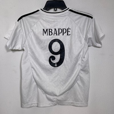Real Madrid 2024-25 Mbappe 9 ユニフォーム Kylian Mbappé #9 Real Madrid 2024-25 White Home Soccer Jersey