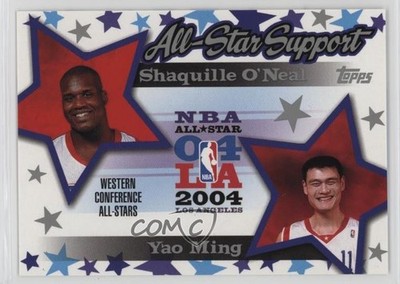 2004-05 Topps All-Star Support Shaquille O'Neal Yao Ming #AS-OM HOF 7sd