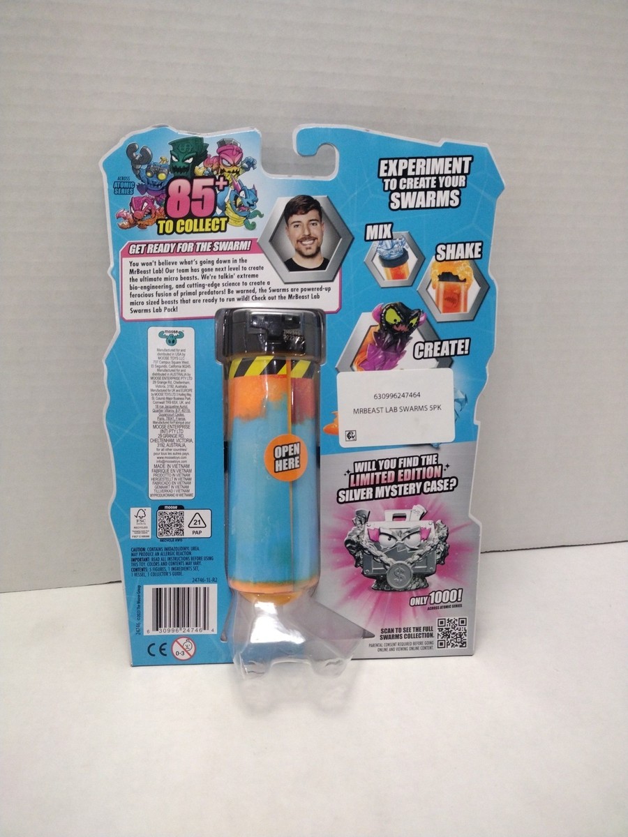 Mr Beast Lab Swarms 5 Pack Atomic Series Micro Beasts Incl Ultra