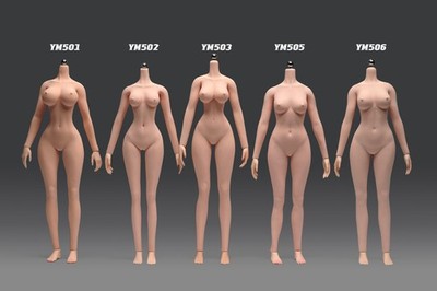 YM 1/6 Female Action Figure Body Sexy Bust Super Flexible Seamless Toy W/Details