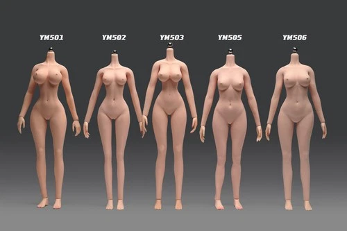 YM 1/6 Female Action Figure Body Sexy Bust Super Flexible Seamless Toy W/Details