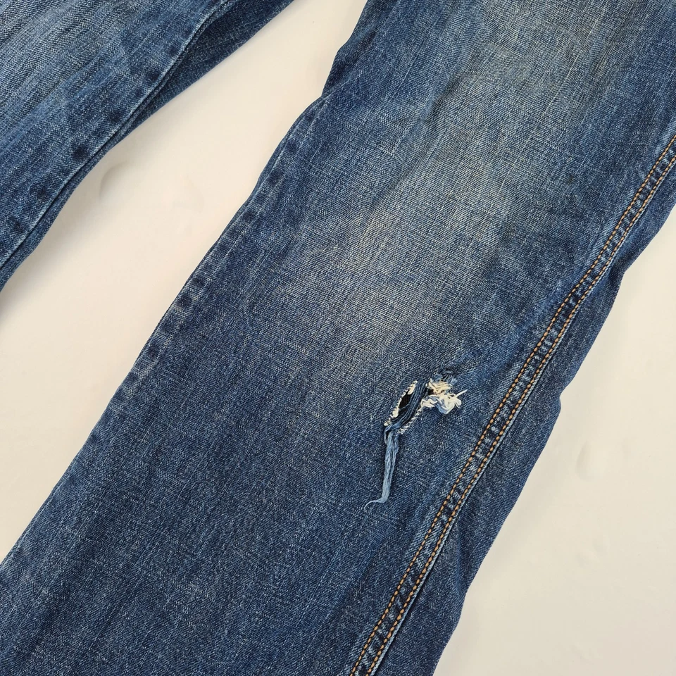 WRANGLER JEANS W33 L32 AZUL BOOTCUT PARA HOMBRE CREMALLERA MOSCA - Imagen 4 de 4