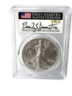 2021 $1 Silver Eagle Type 2 PCGS MS70 First Strike Emily Damstra Signature