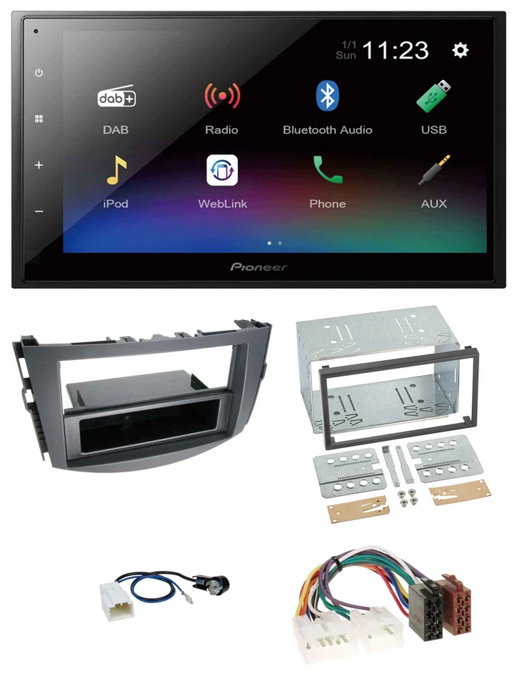 Pioneer USB Bluetooth DAB 2DIN MP3 Autoradio für Toyota RAV 4 (2011-2013) - Bild 1 von 4