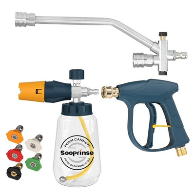 #ad Pressure Washer Foam Cannon with Short Pressure Washer Gun Dual Connector Ac... $80.67