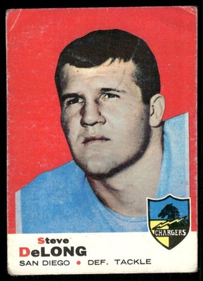 1969 Topps Steve DeLong #129 San Diego Chargers