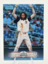 2025 Topps Stadium Club- James Wood #175 (RC) Blue Parallel Washington Nationals
