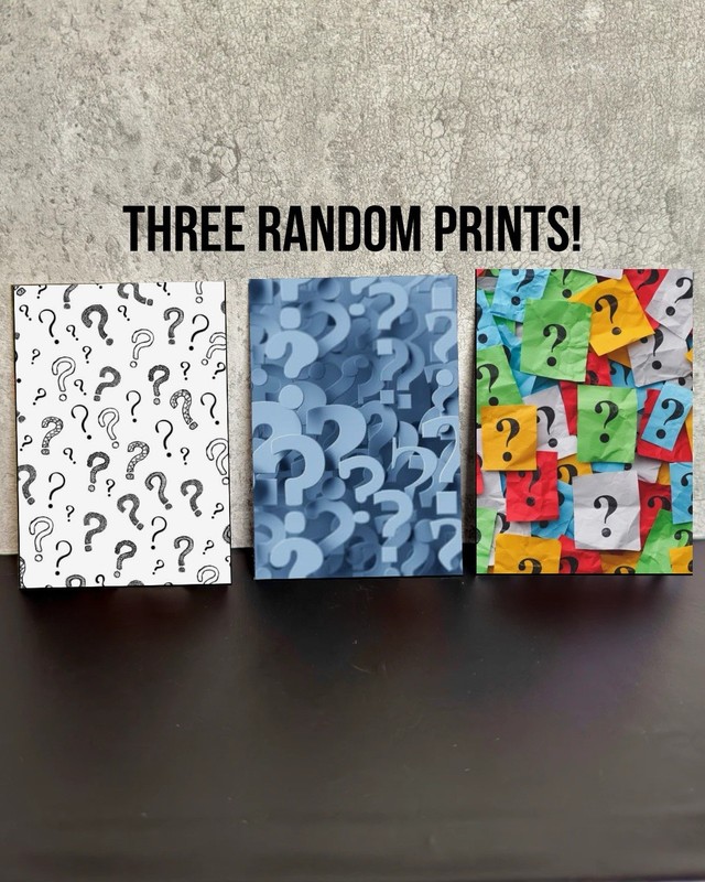 3 Mystery ACEO Art Prints Random Fantasy Gothic Cat Mini Print Bundle Surprise