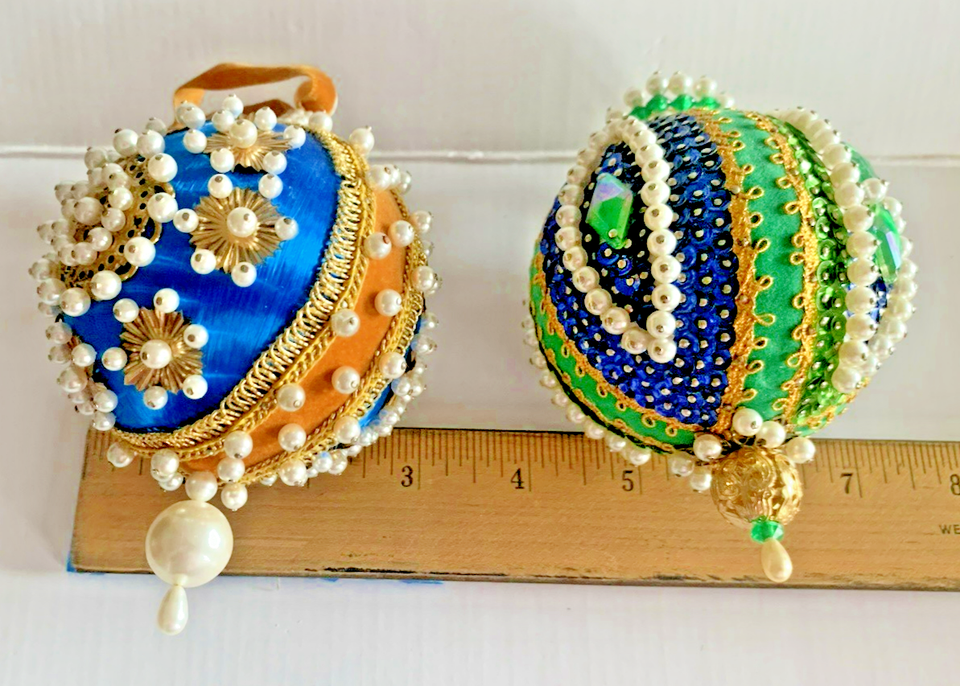 Beaded christmas ornaments ebay