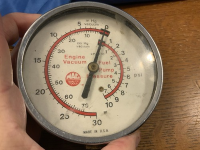 #ad Mac Tools Vacuum Fuel Pump pressure Kit 0 10 PSI Engine Vacuum up to 30 in Hg $29.10