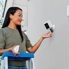 Video Doorbell Battery plus with Spotlight Cam Battery, White