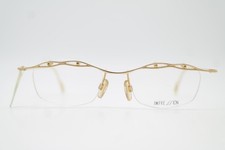 Vintage Glasses IMPRESSION 20001 Gold Semi-Rimmed Eyeglass Frame