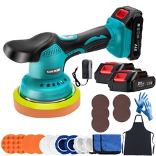 Cordless Car Buffer Polisher 21v 6inch 8speed 21pcs Kit For Detailing Scratch