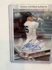 2017 TOPPS Chrome ROOKIE AUTOGRAPH CARD  #RA-TA - TYLER AUSTIN NEW YORK YANKEES. rookie card picture