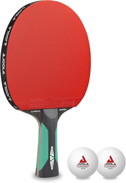Joola Rosskopf Smash TischtennisschläGer Ittf Profi Set Mit 2 BäLlen-image
