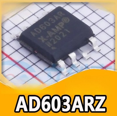 10PCS AD603ARZ-REEL7 SOIC-8 Low Noise Variable Gain Amplifier Chip