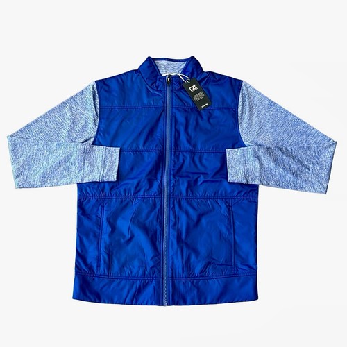NEW Mens $170 CUTTER & BUCK Stealth Hybrid Quilted DryTec Golf Jacket Chelan 3XL - Picture 6 of 9