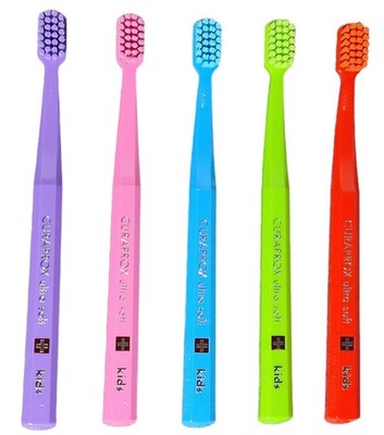 5x Curaprox Kids ultra soft 8-12 Jahre sehr weiche Kinderzahnbürste