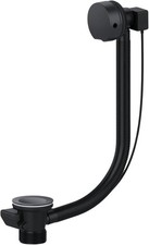 Pop-Up Bath Waste and Overflow Kit Matte Black - Easy-Install Click Clack Combin
