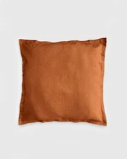Quince Home European Linen Euro Sham Terracotta Bedding